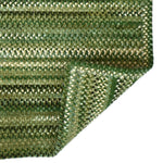Cottonstone Balsam Green Braided Rug Cross-Sewn Back image