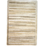 Cottonstone Feather Tan Braided Rug Cross-Sewn image