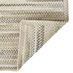 Cottonstone Feather Tan Braided Rug Cross-Sewn Corner image