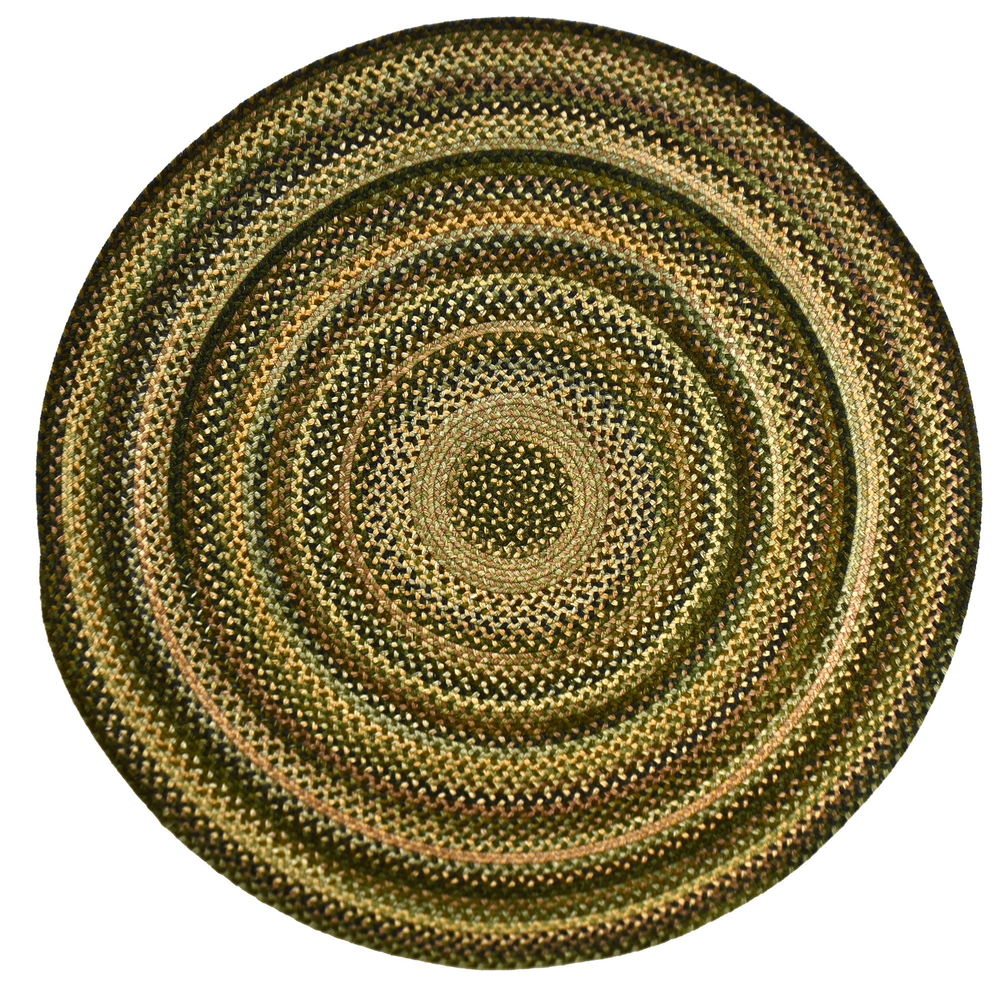 Uwharrie Ridge Forest Path Braided Rug Round image