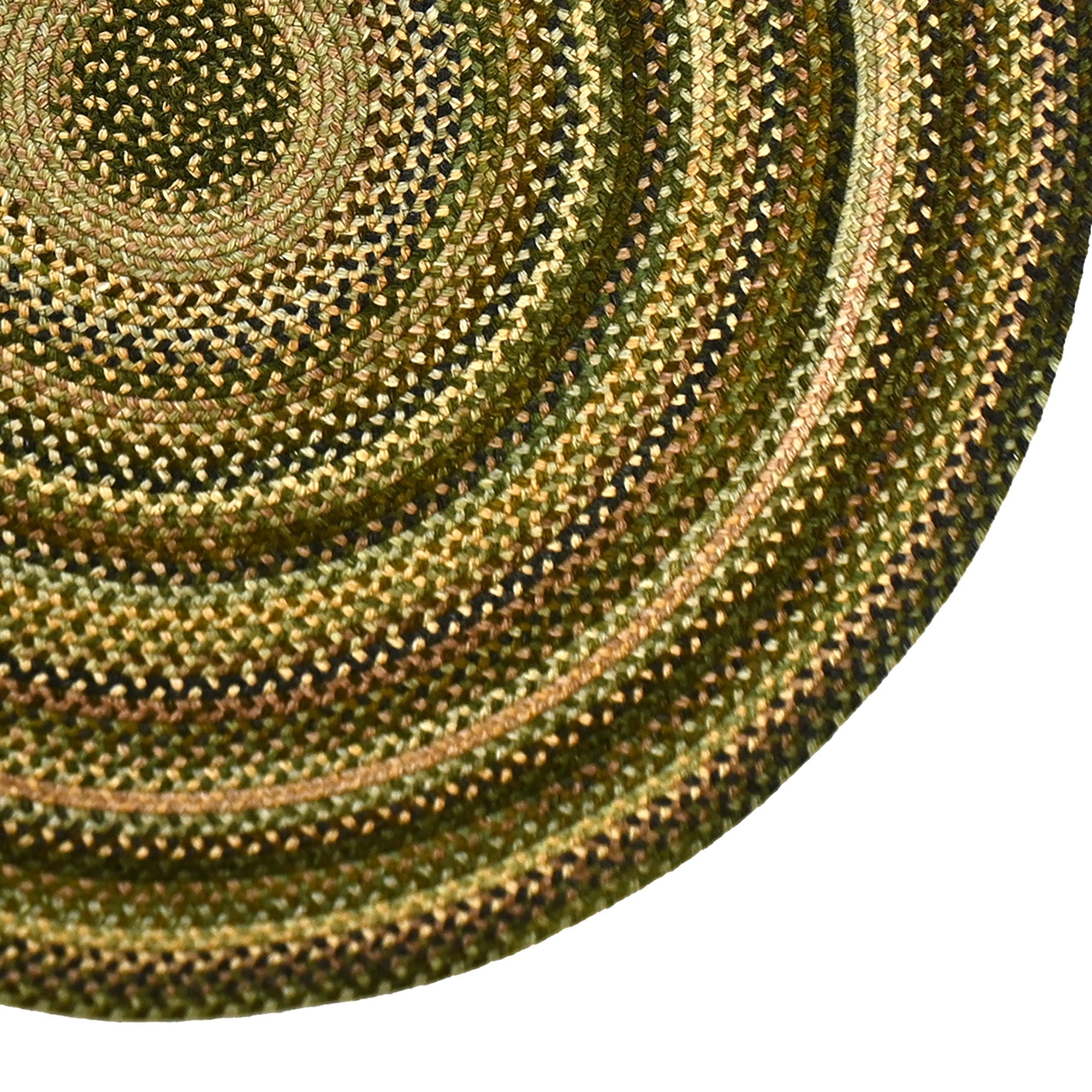 Uwharrie Ridge Forest Path Braided Rug Round image