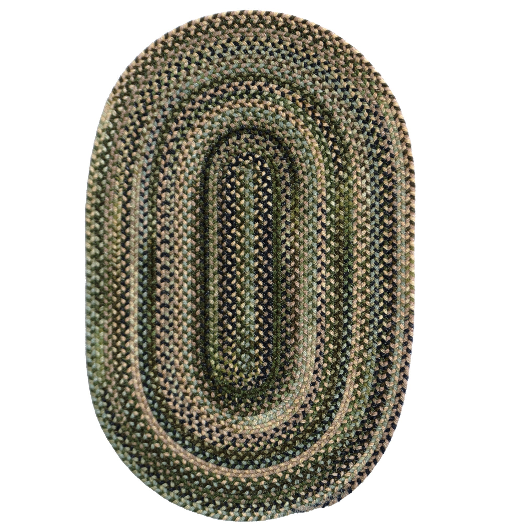 Uwharrie Ridge Forest Path Braided Rug Oval image