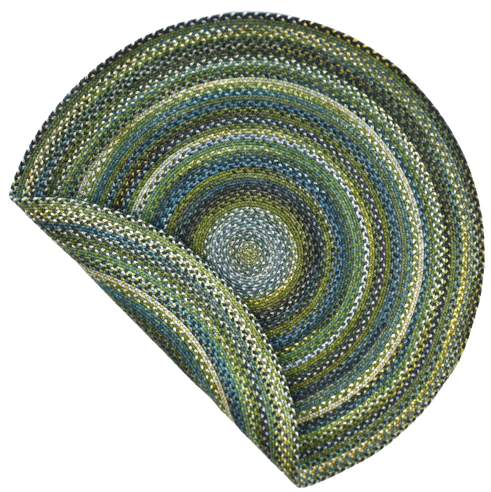 Uwharrie Ridge Horizon Braided Rug Round image