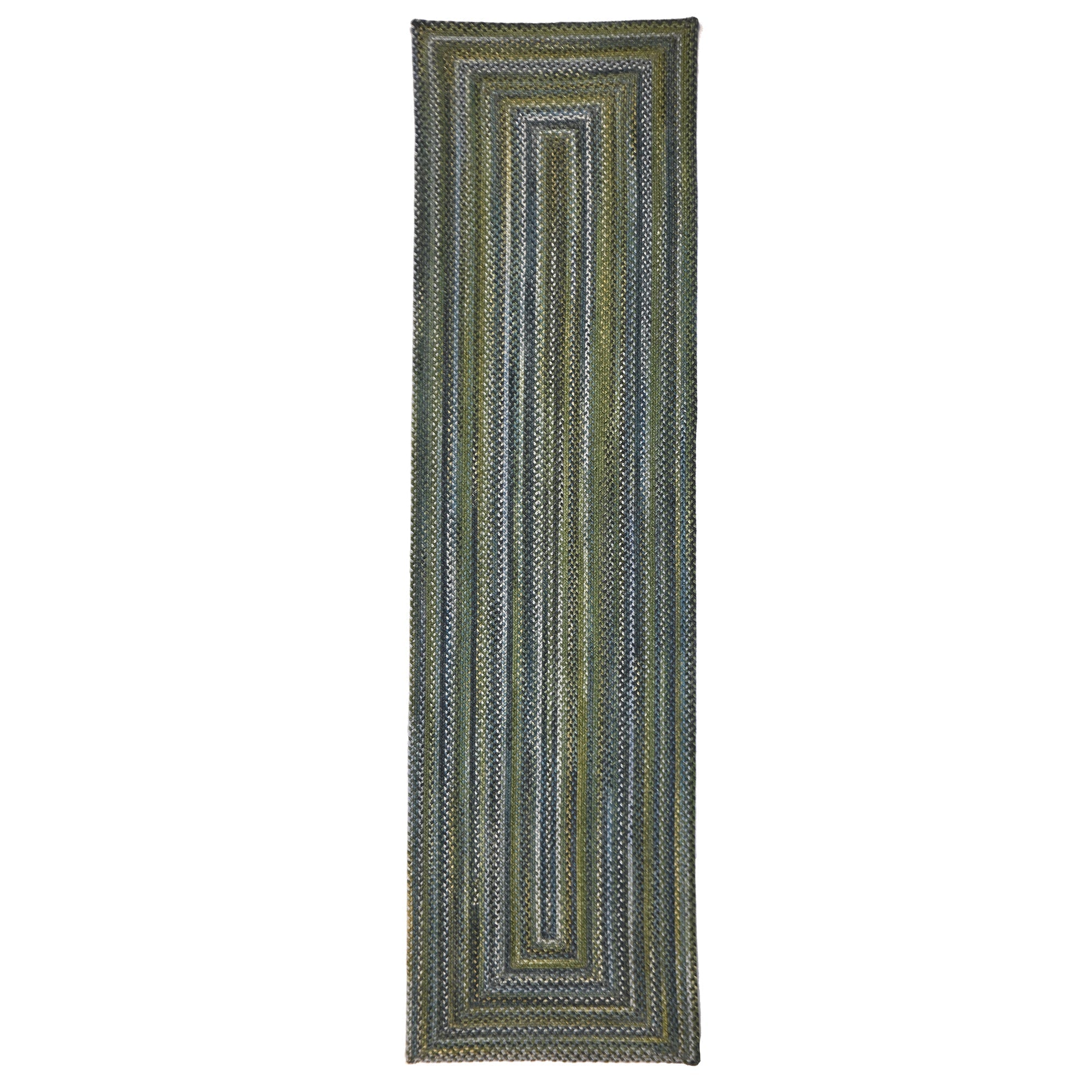 Uwharrie Ridge Horizon Braided Rug Concentric Rectangle image