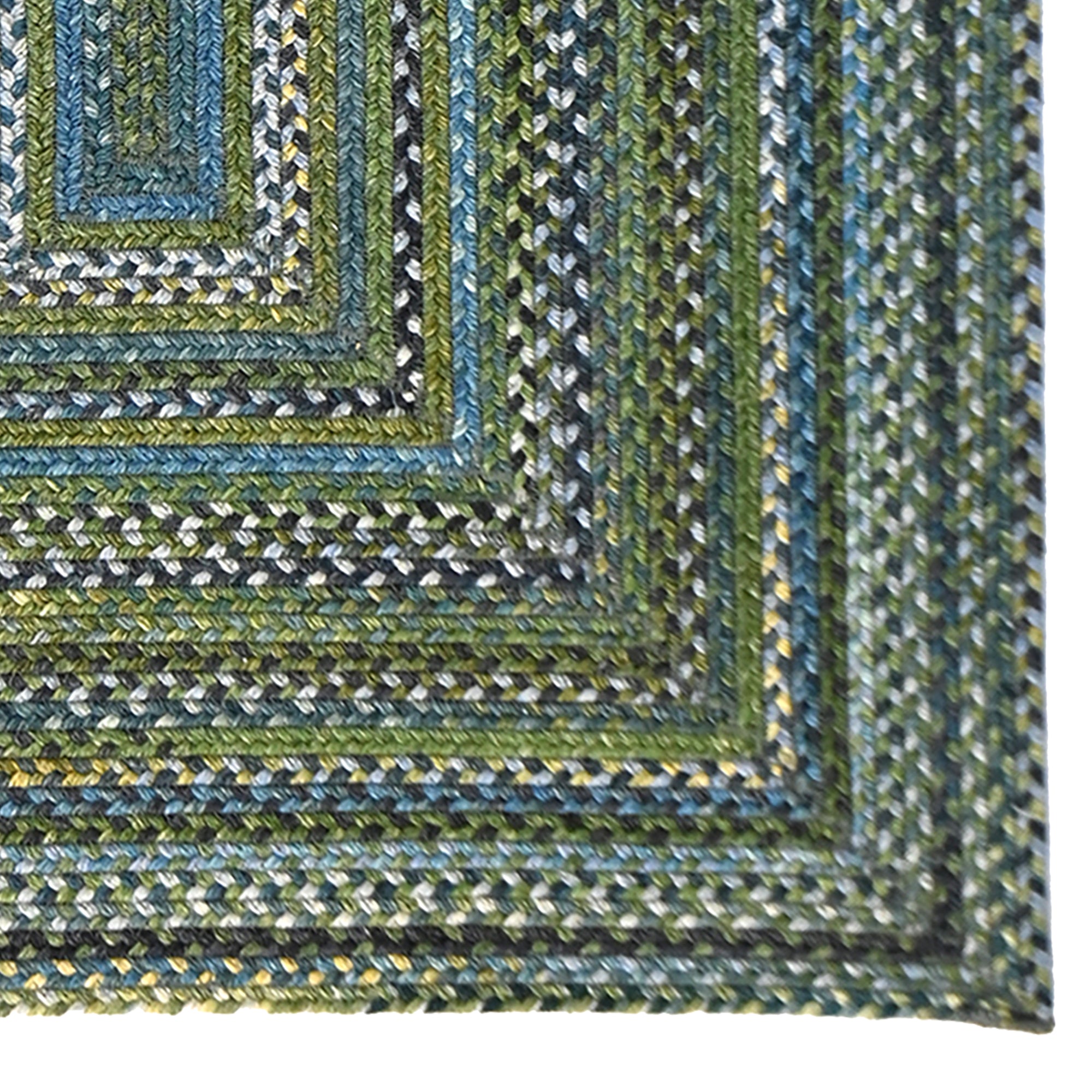 Uwharrie Ridge Horizon Braided Rug Concentric Rectangle image