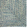 Dockside Teal Braided Rug Concentric Corner image