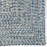 Dockside Cobalt Sea Braided Rug Concentric Corner image