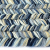 Dockside Cobalt Sea Braided Rug Concentric Cross Section image
