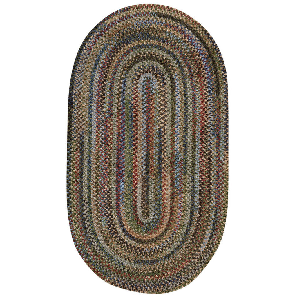 New Homestead Multi Braided Rug Oval image