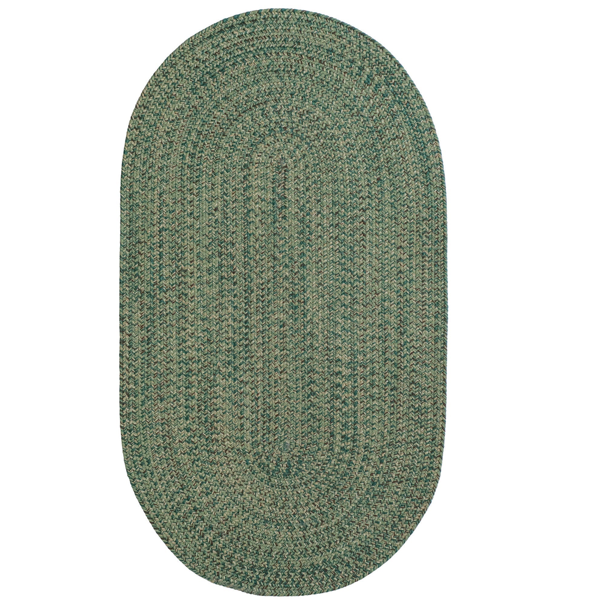 Seaport Spruce Braided Rug Oval image