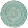 Bambini Aquamarine Braided Rug Round image