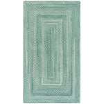 Bambini Aquamarine Braided Rug Concentric image