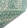 Bambini Aquamarine Braided Rug Oval Back image