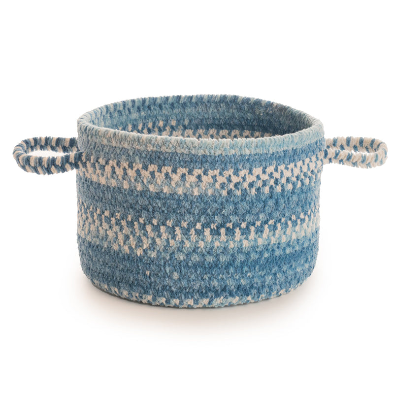 Bambini Cloud Blue Braided Rug Basket image