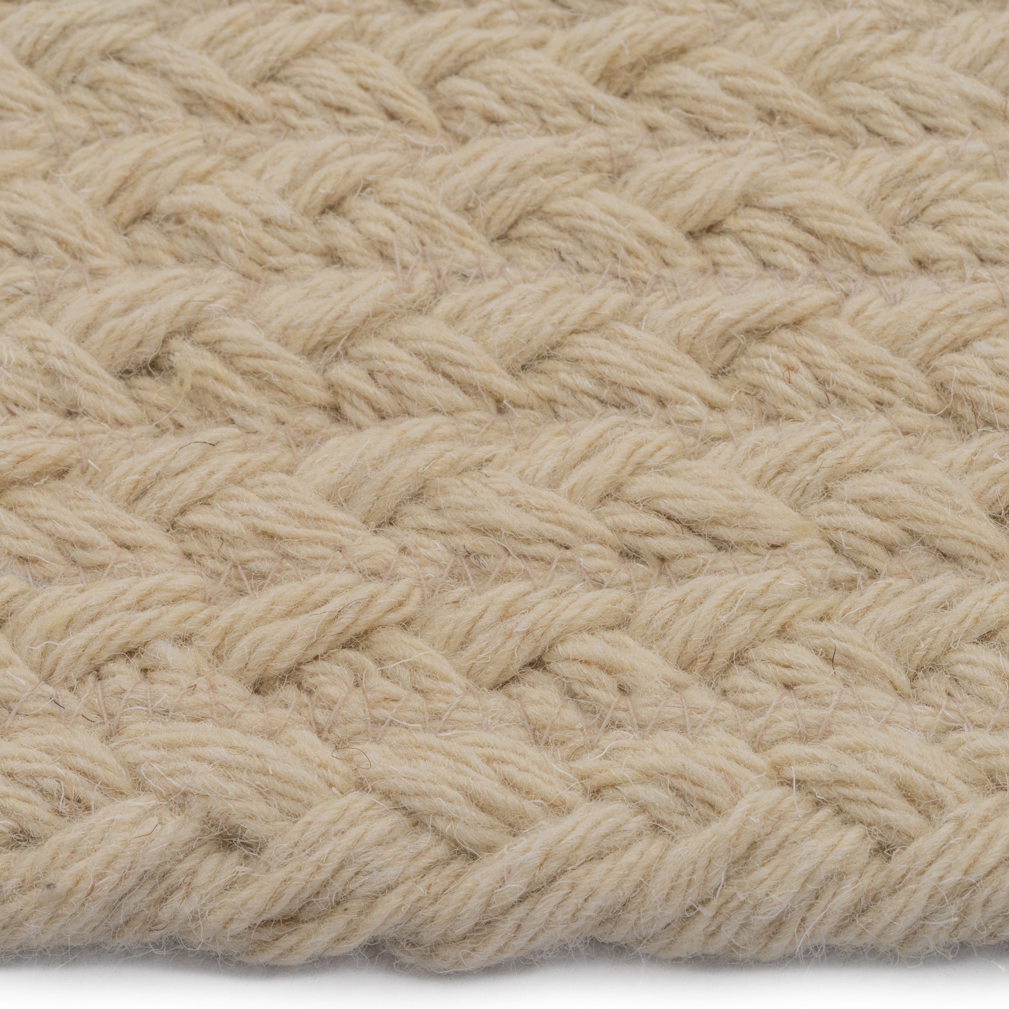 Naturelle Natural Braided Rug Cross Sewn Rectangle image