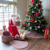 Happy Holidays Christmas Multi Braided Rug Rectangle Roomshot image
