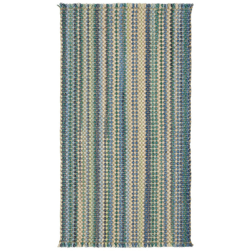 Hampton Seaglass Blue Flat Woven Rug Rectangle image