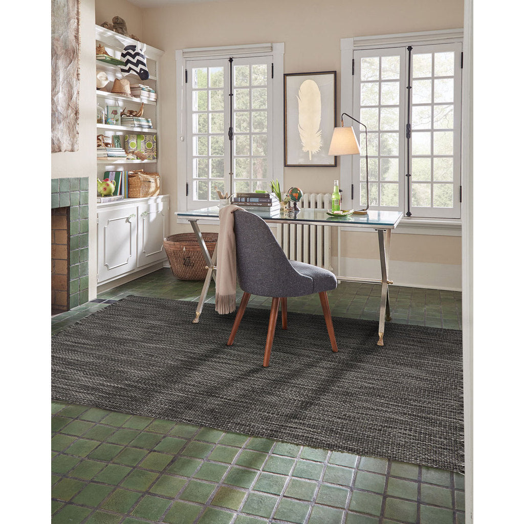 Seagrove Steel Flat Woven Rug Vertical Stripe Rectangle image