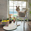 Happy Holidays-Easter Grass Braided Rug Round Roomshot image