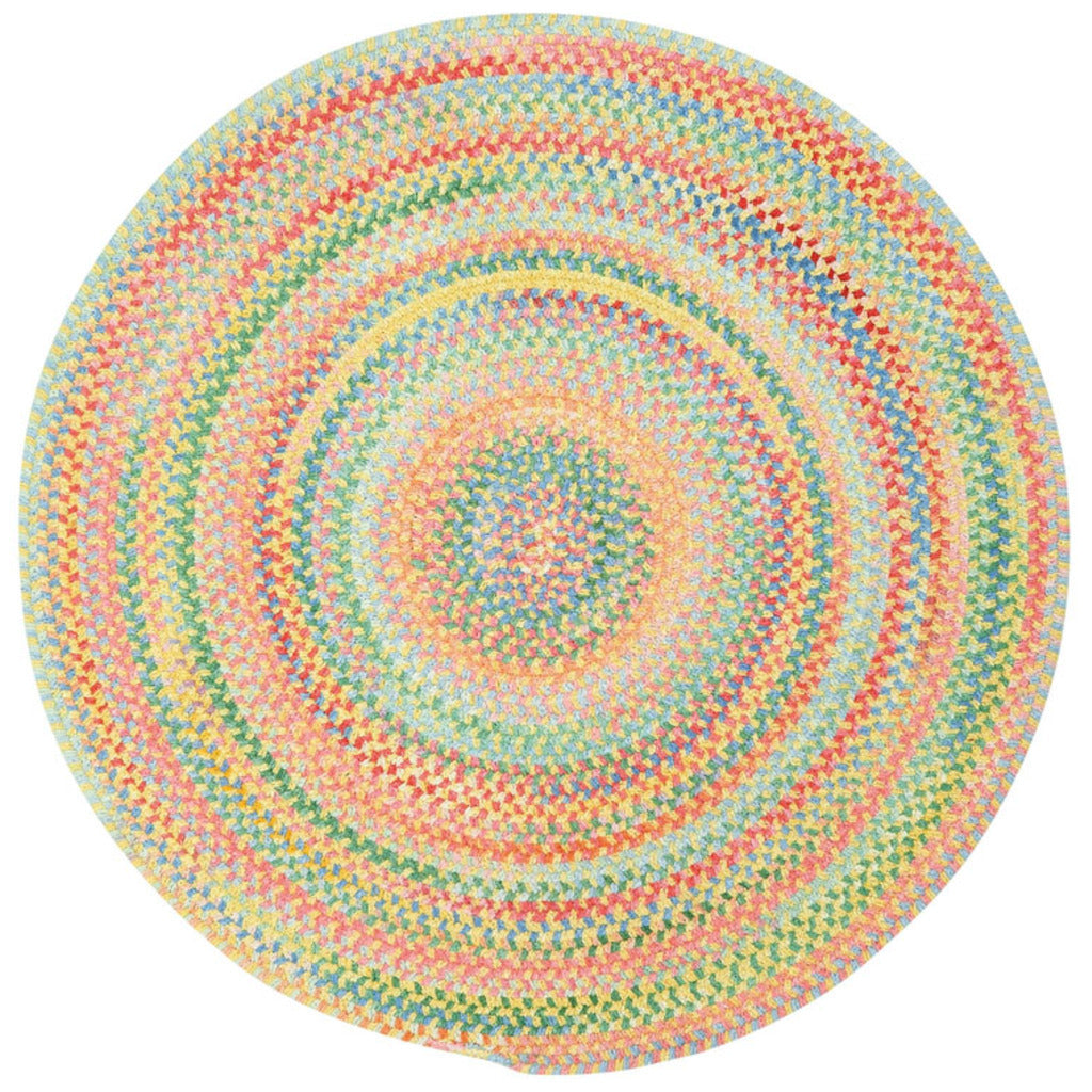 Cutting Garden Buttercup Braided Rug Round image