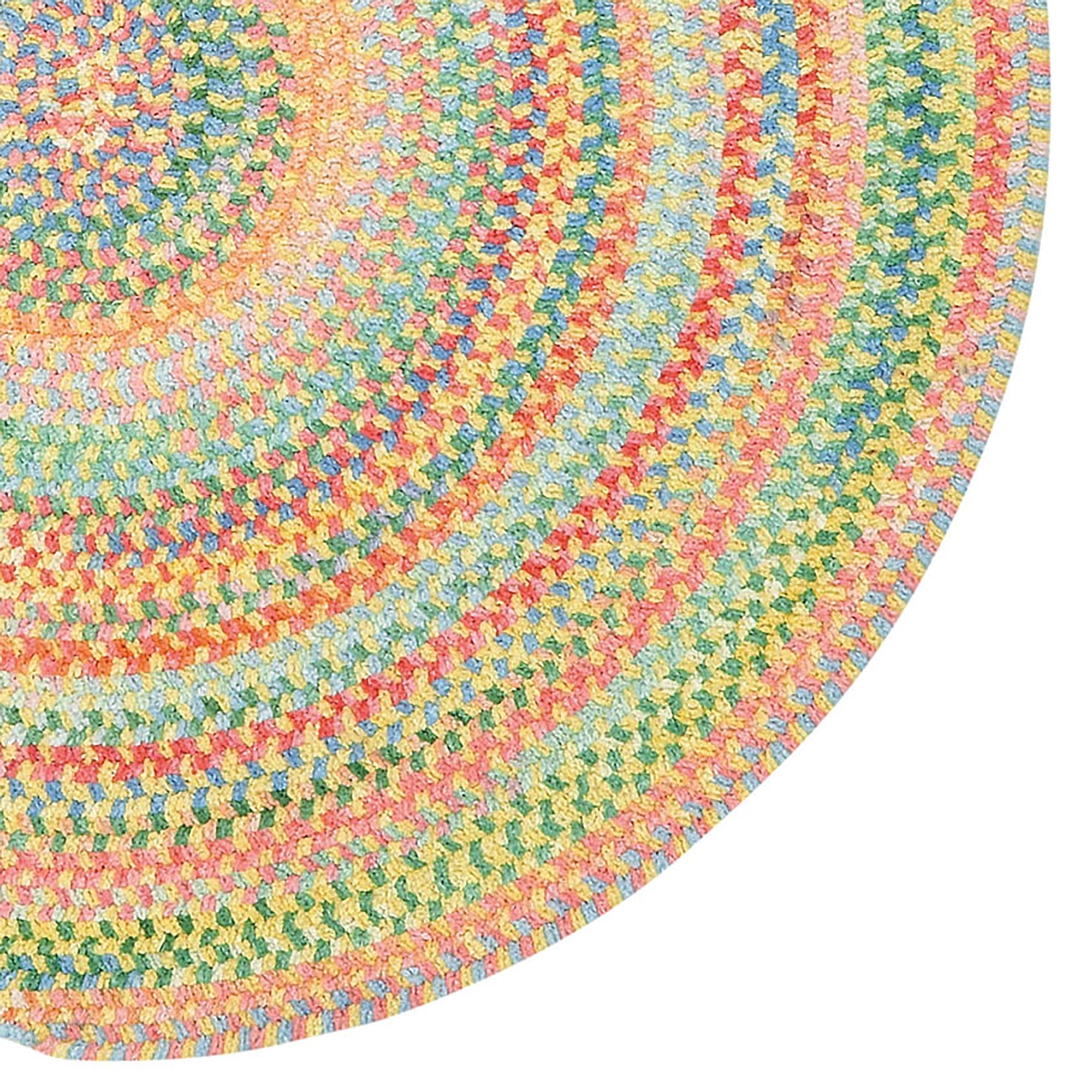 Cutting Garden Buttercup Braided Rug Round image