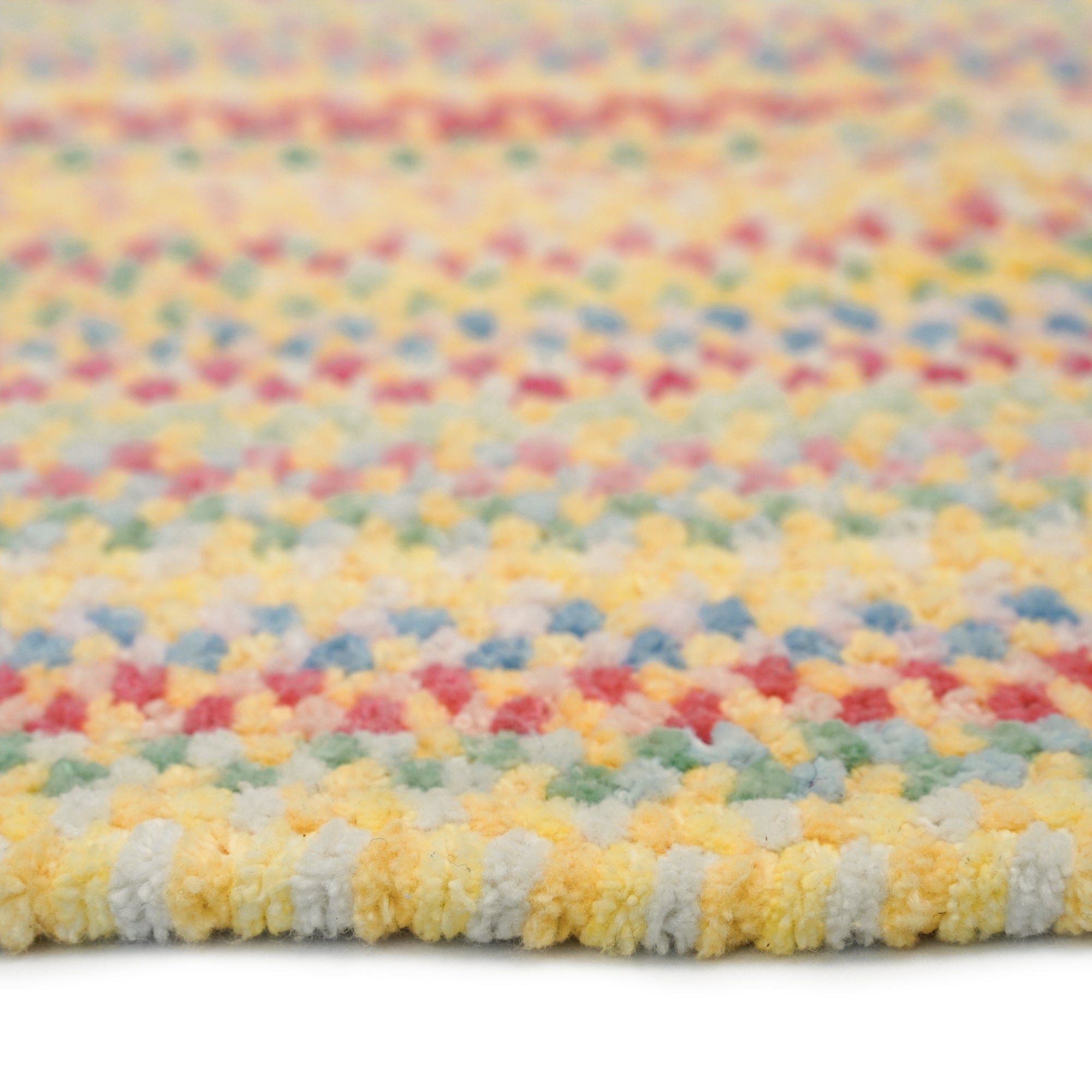 Cutting Garden Buttercup Braided Rug Round image