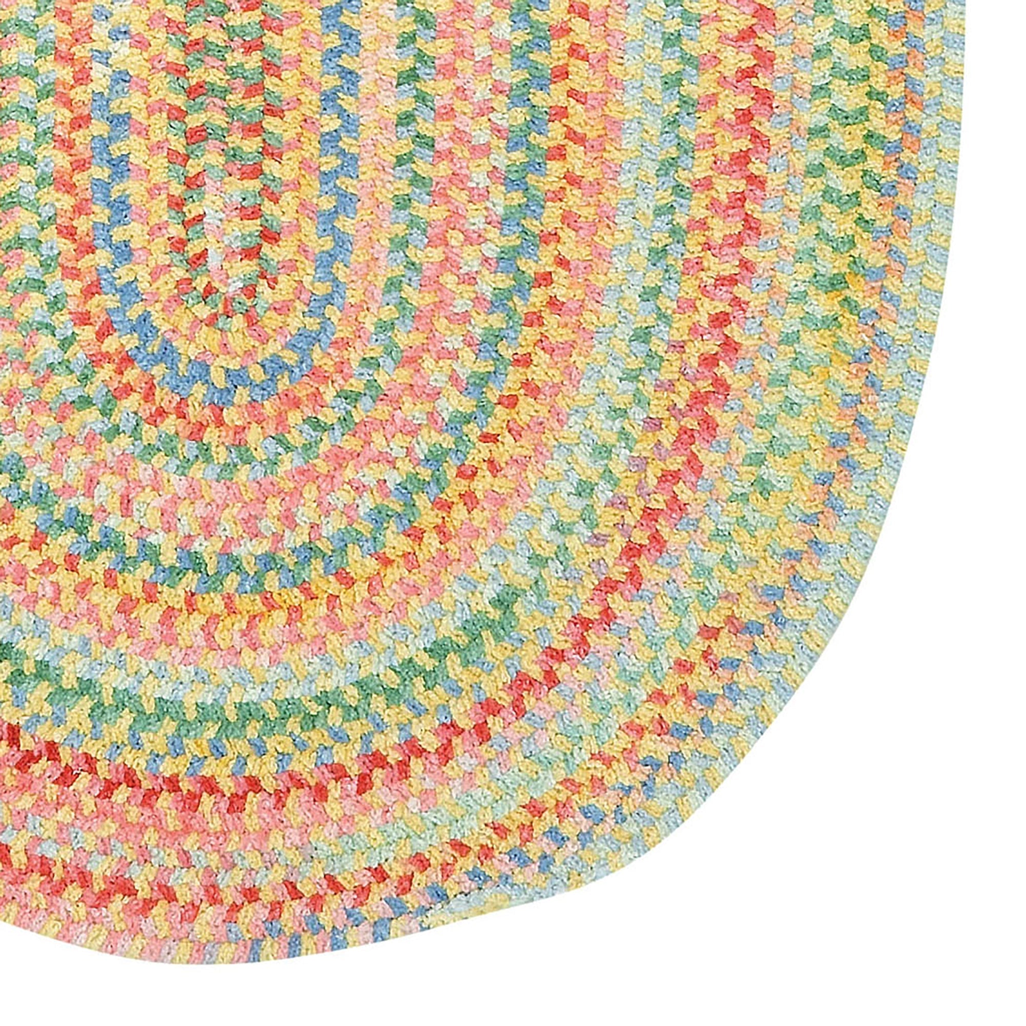 Cutting Garden Buttercup Braided Rug Oval image