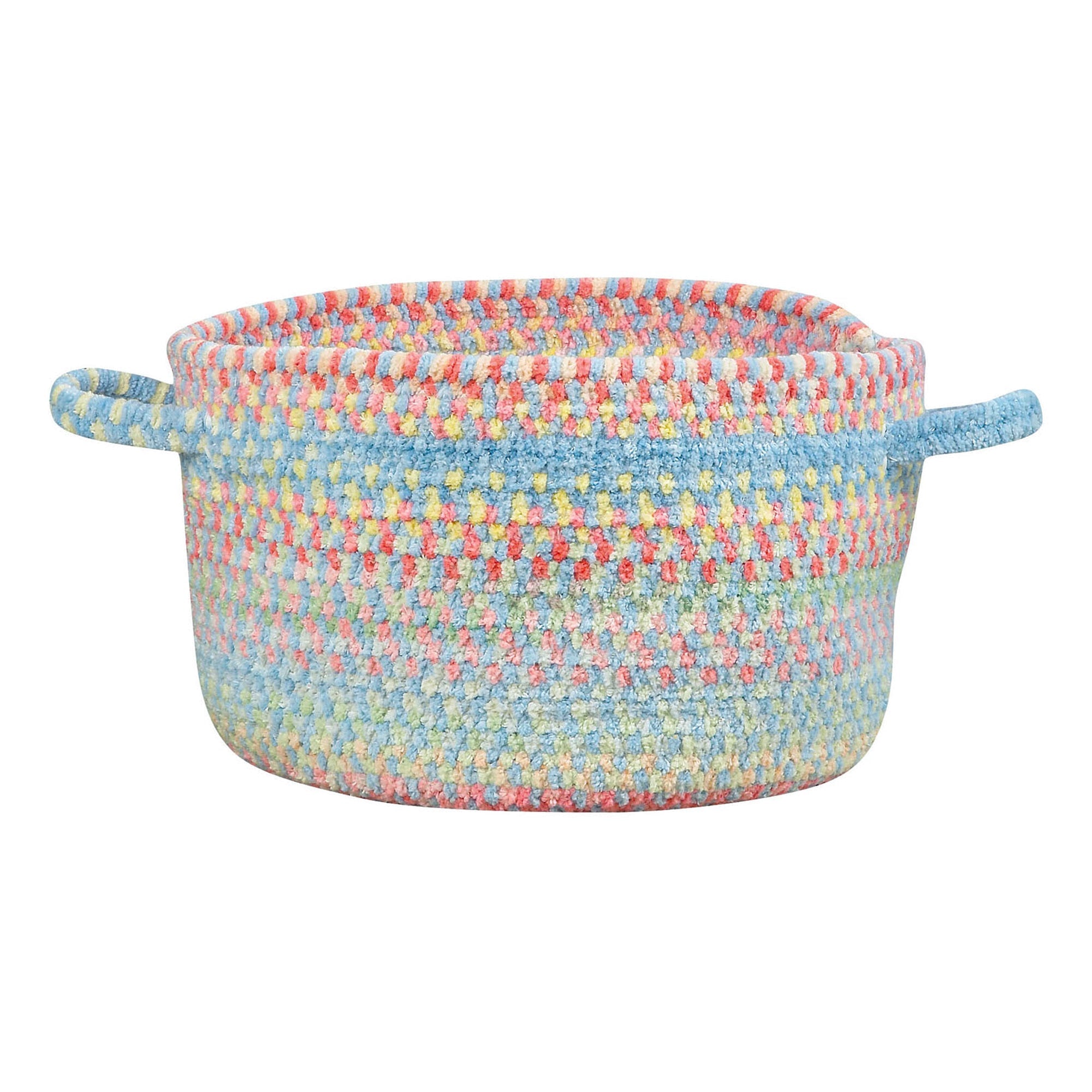 Cutting Garden Blue Bell Braided Rug Basket image