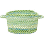 Sailor Boy Sea Monster Green Braided Rug Basket image