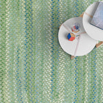 Sailor Boy Sea Monster Green Braided Rug Oval Roomshot image