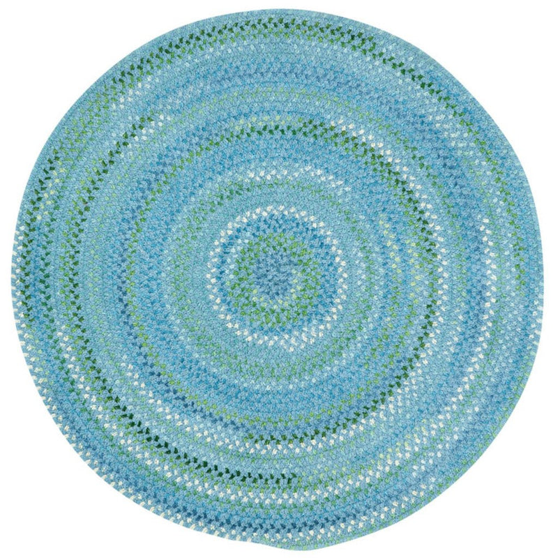 Sailor Boy Deep Blue Sea Braided Rug Round image