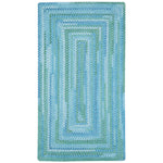 Sailor Boy Deep Blue Sea Braided Rug Concentric image