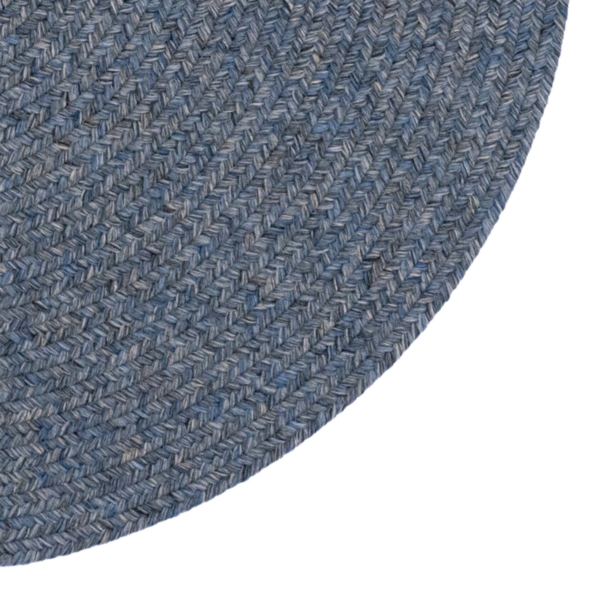 Simplicity Water Braided Rug Round image