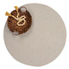 Simplicity Linen Braided Rug Round Roomshot image