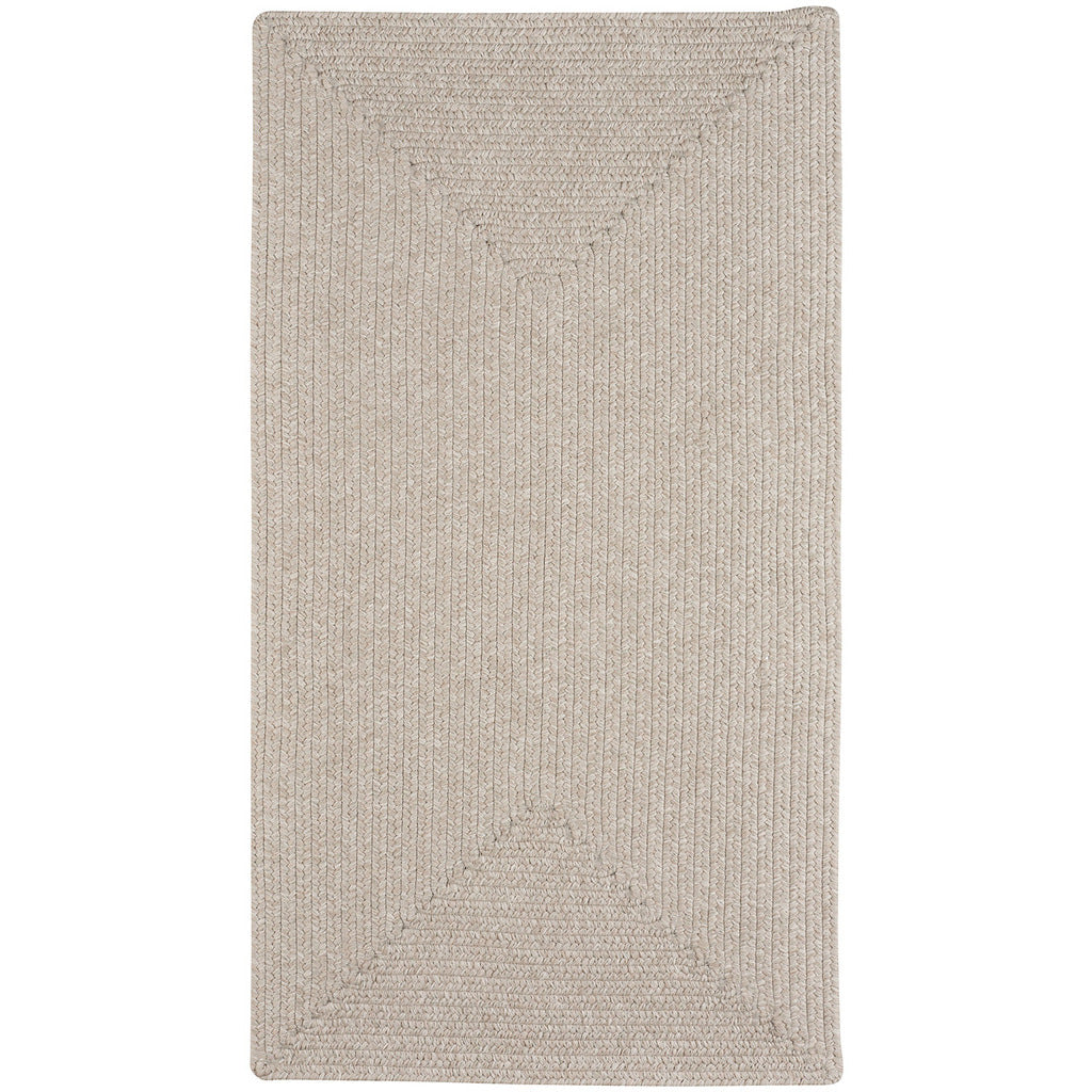 Simplicity Linen Braided Rug Concentric Rectangle image