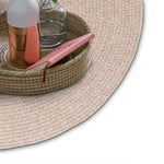 Simplicity Linen Braided Rug Oval Roomshot image