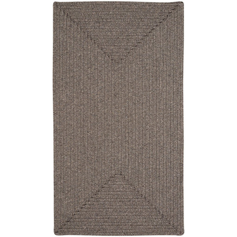 Simplicity Wood Braided Rug Concentric image