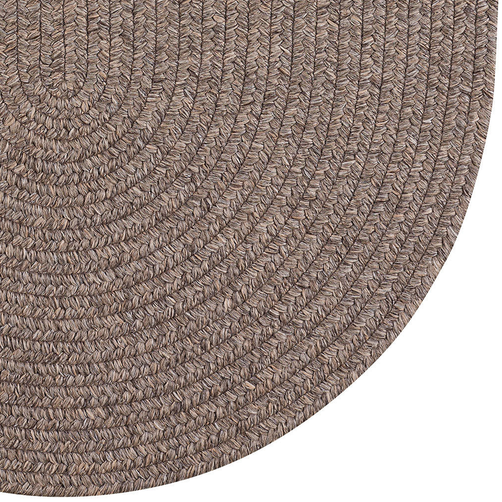 Simplicity Wood Braided Rug Oval image