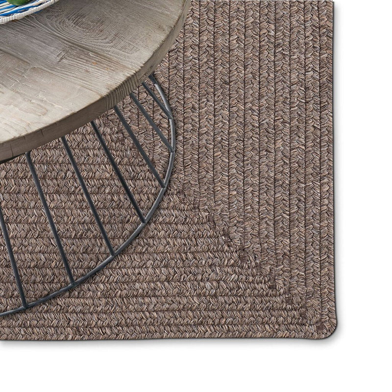 Simplicity Wood Braided Rug Oval image