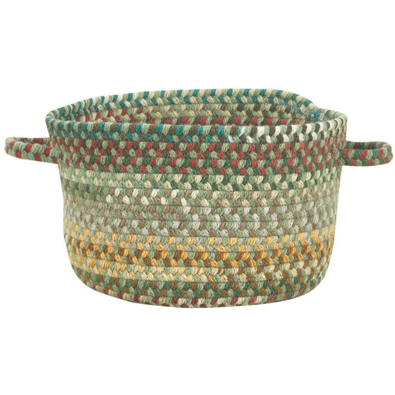 Bear Creek Sage Braided Rug Basket image