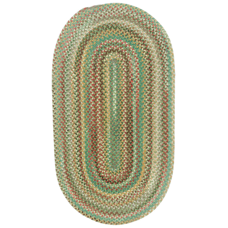 Bear Creek Sage Braided Rug Oval image