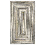 Bear Creek Grey Braided Rug Concentric image