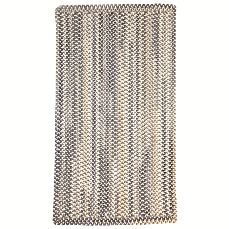 Bear Creek Grey Braided Rug Rectangle image