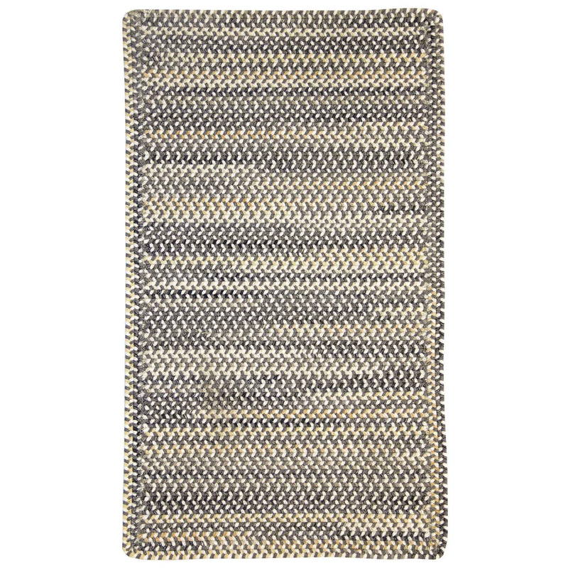 Bear Creek Grey Braided Rug Cross-Sewn image