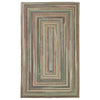 Bear Creek Misty Blue Braided Rug Concentric image