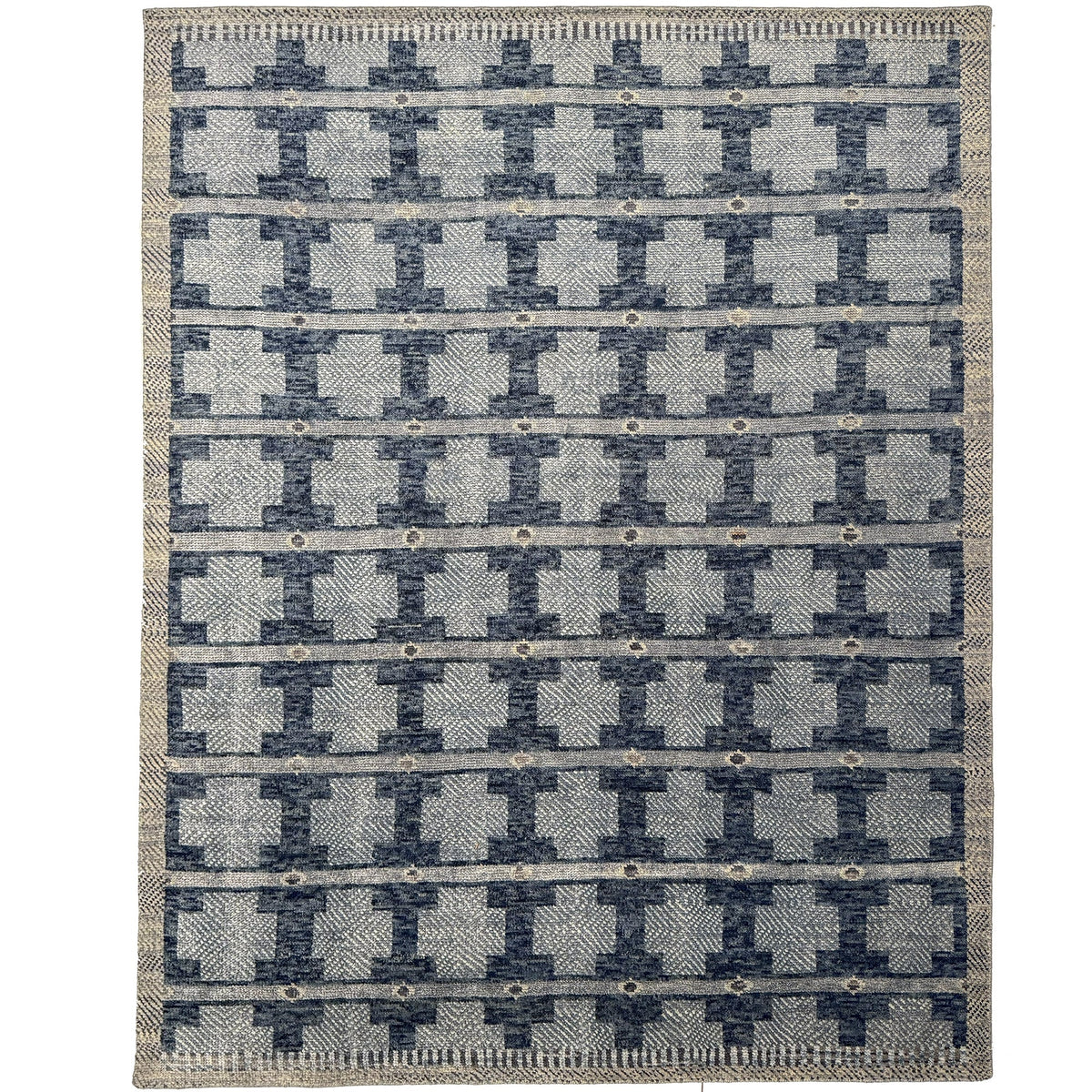 Scandi Cornflower Hand Knotted Rug Rectangle image