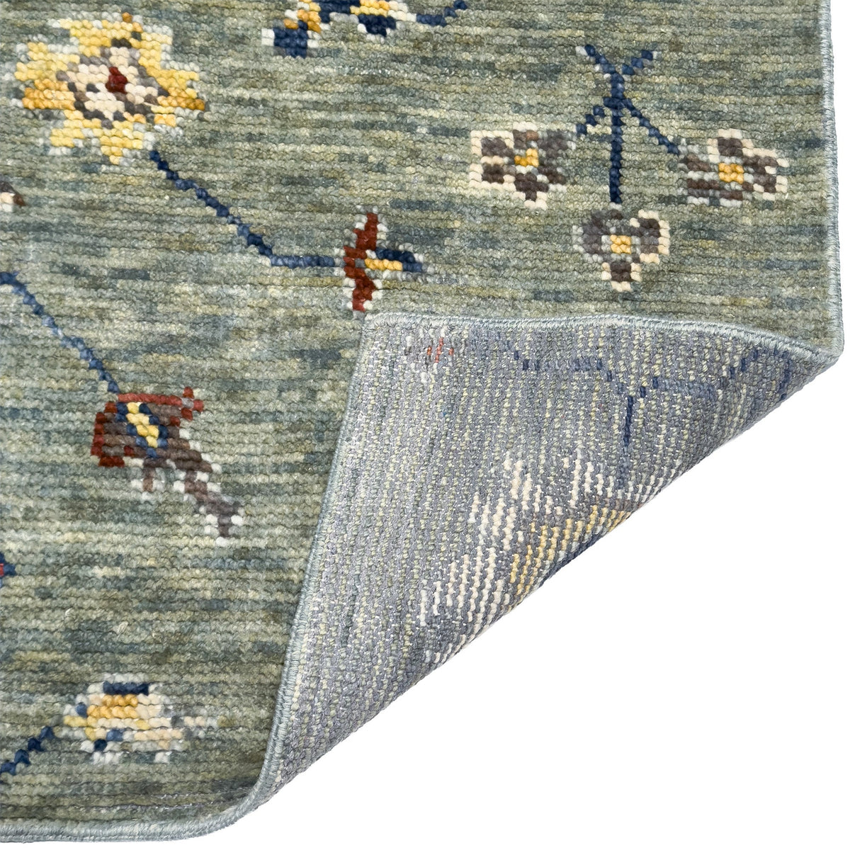 Zaria Mint Hand Knotted Rug Rectangle image