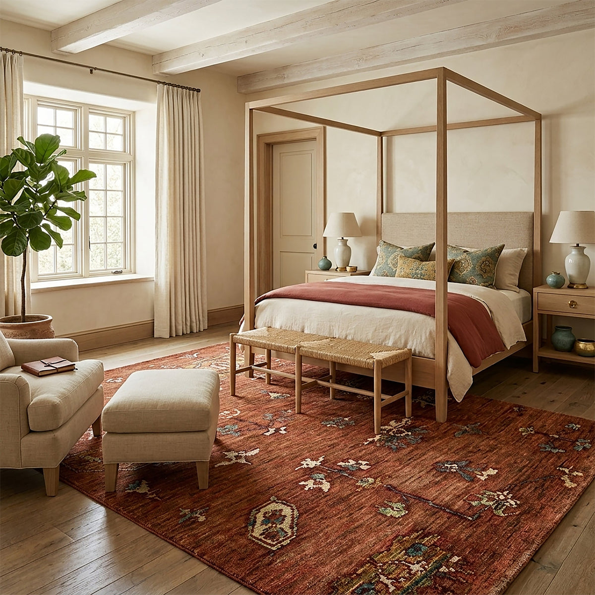 Zaria Adobe Hand Knotted Rug Rectangle image