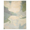 Aquarelles Verte Hand Knotted Rug Rectangle image