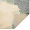 Aquarelles Verte Hand Knotted Rug Rectangle Back image